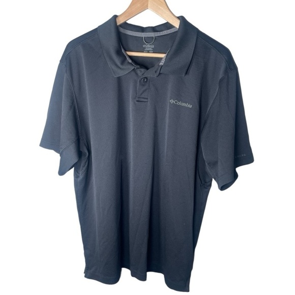 Columbia Men’s Polo Shirt Golf Active Summer Vacation Monochrome Basic Omnishade - Picture 1 of 5